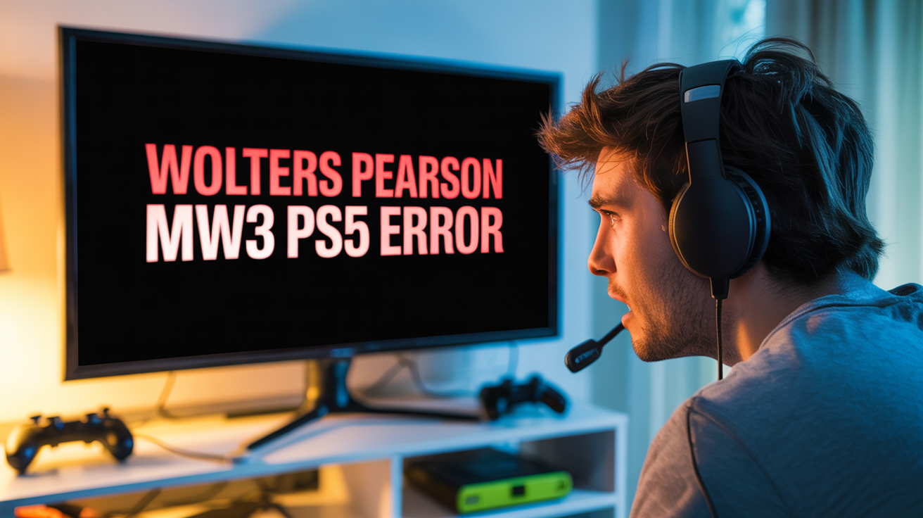 Wolters Peason MW3 PS5 Error