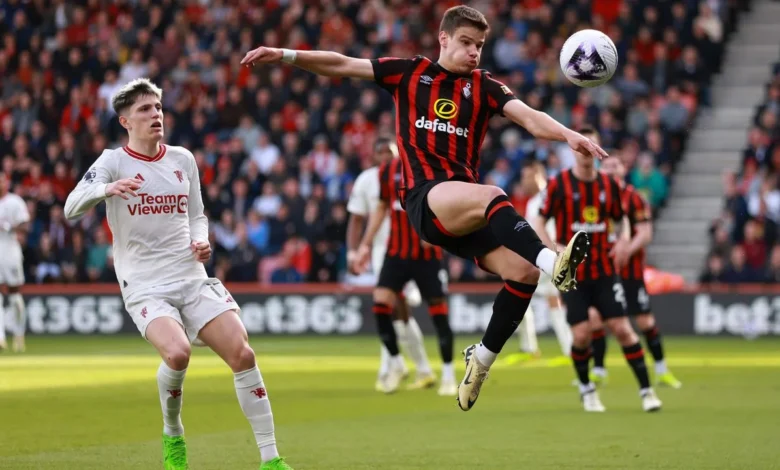 Manchester United f.c. vs a.f.c. Bournemouth Lineups
