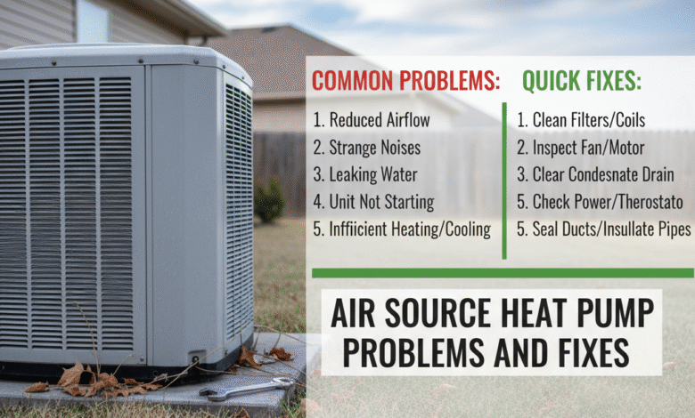 Common Air Source Heat Pump Problems and Fixes