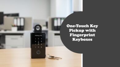 One-Touch Key Pickup with Fingerprint Keyboxes