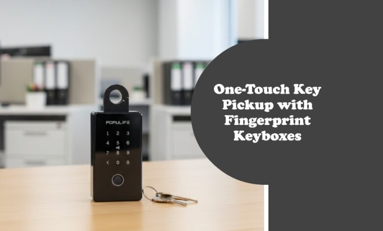 One-Touch Key Pickup with Fingerprint Keyboxes