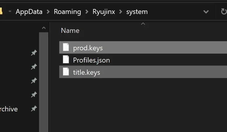 Ryujinx Prod Keys