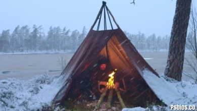 400 Man 4 Season Tent With Fire place
