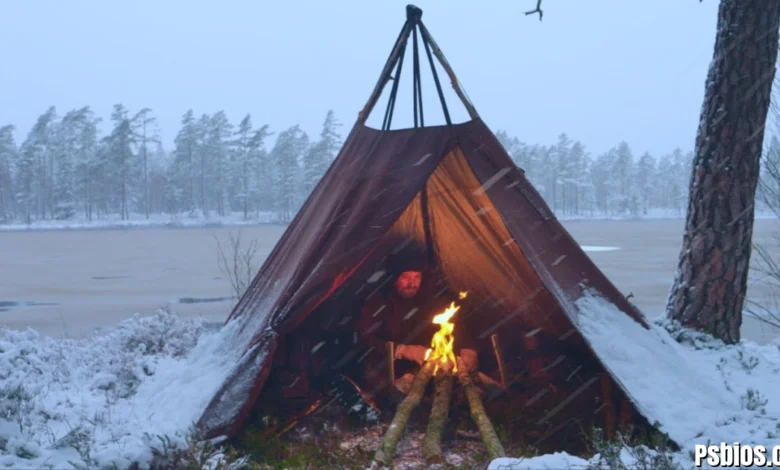 400 Man 4 Season Tent With Fire place