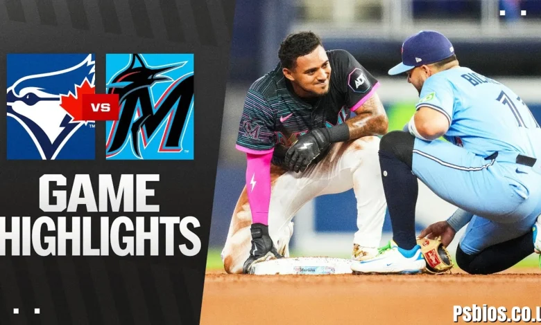 Toronto Blue Jays vs Miami Marlins Timeline