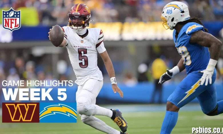 Washington Commanders vs Chargers Match Player Stats